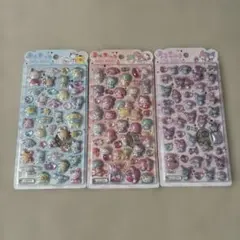 正規品 サンリオキャラクターズ うるちゅるポップシール 3枚