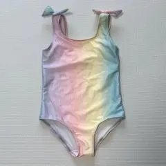 レインボーカラー ワンピース水着 100cm