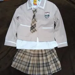 フォーマルスーツ ベージュ チェック柄