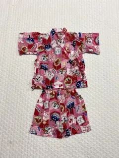 アンパンマン　甚平 90 ピンク　夏祭り　女の子　　バイキンマン　和装　保育園