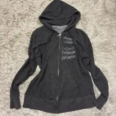 Mark Gonzales ジップアップパーカー チャコールグレー