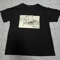 Real Standard ブラック Tシャツ　L　短丈　コンパクトＴ