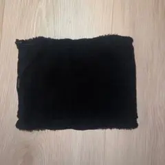 黒フリースネックウォーマー ジッパー付き