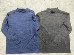青と灰色の長袖裏起毛2枚セット3Lサイズ