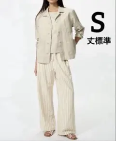 UNIQLO　リネンブレンドイージーパンツ　丈標準　Sのサムネイル