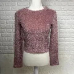 シャギー ピンク