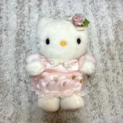 ✨️ キティちゃんファンの方に✨️ ハローキティ ぬいぐるみ ピンクドレス 天使の羽