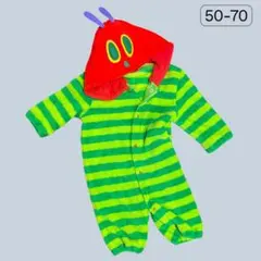 50 60 70 ベビー ロンパース カバーオール 着ぐるみ はらぺこあおむし