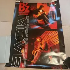 【非賣品】B'z 海報 MOVE 宣傳海報 稻葉浩志 松本孝弘