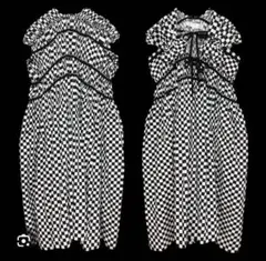 2023ssコムデギャルソン TAOタオ チェックリボンワンピース