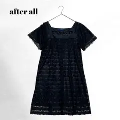 【after all】トップス/半袖チュニック/レース/エレガント/キレイめ/Mのサムネイル