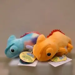 くるるんしっぽのレオンちゃんのんびりST　新色2匹セット　エボシカメレオン