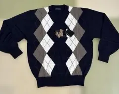 Lou Graham ヴィンテージ　ニット　メンズ　ウール100% 新品　美品