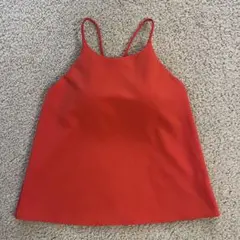 Mサイズ　UNIQLOユニクロ クレープジャージーブラキャミソール レッド