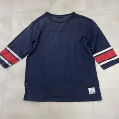 DEPT デプト 7分袖 フットボール Tシャツ Lのサムネイル