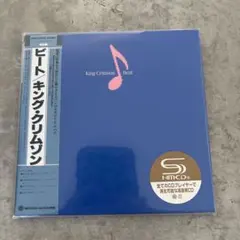 キング・クリムゾン　ビート　サイン色紙付き　LPレコード 美品 King Crimson Beat Japan Signed Vinyl LP w Ticket Adrian Blew