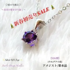 ★初売りSALE【宝石質】アメジスト/2月誕生石☆天然石ネックレス♡在庫あり！