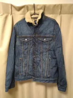 GAPギャップ裏ボアデニムジャケット防寒極暖オシャレメンズレディースほぼ未使用S