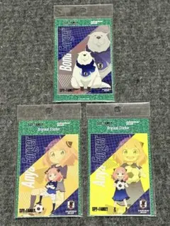 SPY×FAMILY サッカー日本代表コラボステッカー 3種 まとめ売り