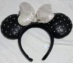 ディズニー カチューシャ 黒 キルティング