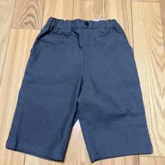 新品☆コムサイズム　グレー　ベーシック　グルカハーフパンツ②110㎝
