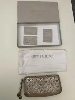 ふ*読様 JIMMY CHOO ゴールド 星型スタッズ 長財布のサムネイル