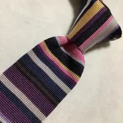 【美品】フィオリオfiorio×グリーンレーベルリラクシング ニットネクタイ