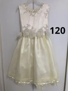 イエロードレス 120　ピアノ発表会