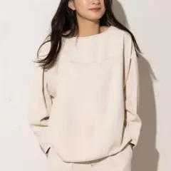 EUCLAID エウクレイド ダブルクロスステッチブラウス