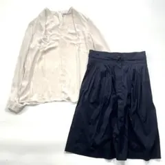 おまけ付　セオリーリュクス　Vネックプルオーバー　とろみタック　アイボリー　40のサムネイル