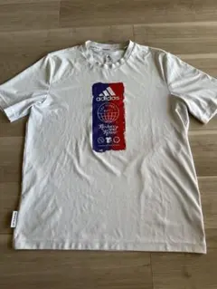 【メンズ】adidas プリントロゴ ホワイト Tシャツ