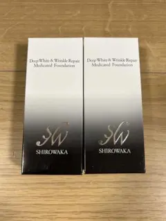 シロワカ　薬用リンクルケア美白リキッドファンデーションLO
