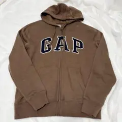GAP ブラウン ネイビー　フード付きパーカー