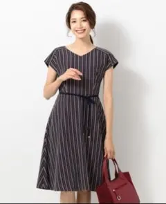 【未使用】クラシカルレディストライプ ワンピース