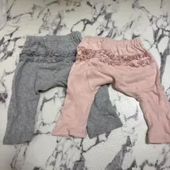 保育園着　幼稚園着　スパッツ　レギンス　ズボン　フリル　60 70