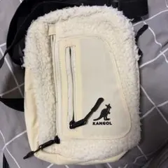 KANGOL カンゴール ボア ショルダーバッグ アイボリー