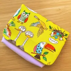 マチ付き移動ポケット　女の子　鳥②