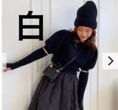 バースデーバッシュ 3-PIECE FLUFFY ニット 白のサムネイル