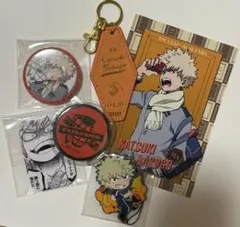 爆豪勝己 キーホルダー　缶バッジ　ポストカード　セット　ヒロアカ