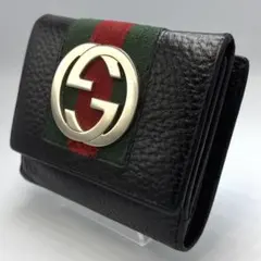 GUCCI グッチ インターロッキングG シェリーライン 二つ折り財布 レザーのサムネイル