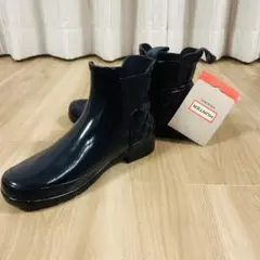 ✨訳あり品✨新品未使用✨HUNTER/レインブーツ/サイドゴア