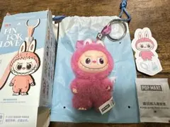ラブブ イニシャル アルファベット ぬいぐるみ ペンダント 【 Q 】