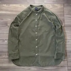 【美品】00s OLD GAP スタンドカラー コーデュロイ　長袖シャツ　M