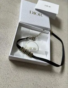 Dior J'ADIOR ロゴ ブラックリボンチョーカー