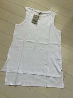 新品未使用ZARA ホワイト ノースリーブ Sサイズ