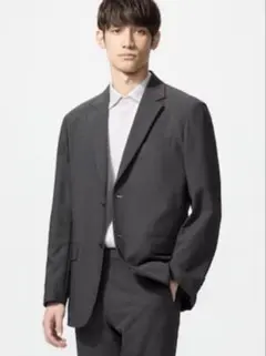 ユニクロ　感動ジャケット　Lサイズ　ダークグレー