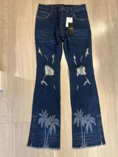 NUBIAN パームツリー フレアデニム 新品　JUN NAKAYAMAのサムネイル