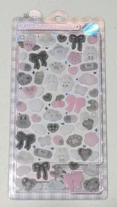 【正規品】クーリア ふわふわドロップシール しろくろ