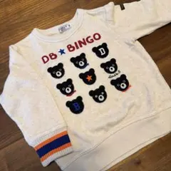 DOUBLE.B ダブルビー DB BINGO クマ刺繍 セーター