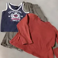 COMME CA ISM 子供服 3点セット 100cm　長袖は110cmのサムネイル